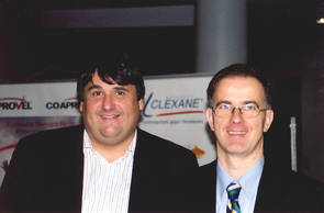 left picture: Prof. Paul, Berlin and Prof. Kreutz, Berlin, rigth picture: Prof. Wojnowski, Mainz and Dr. Ivandic, Heidelberg